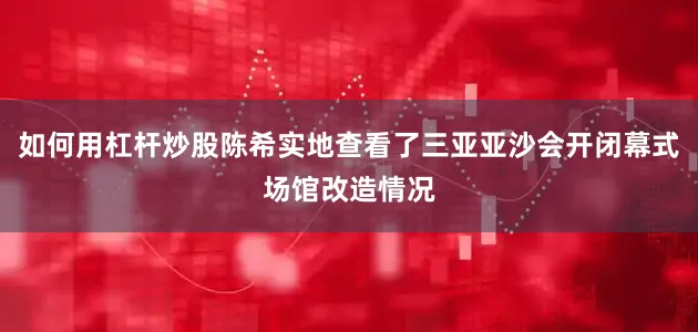 如何用杠杆炒股陈希实地查看了三亚亚沙会开闭幕式场馆改造情况